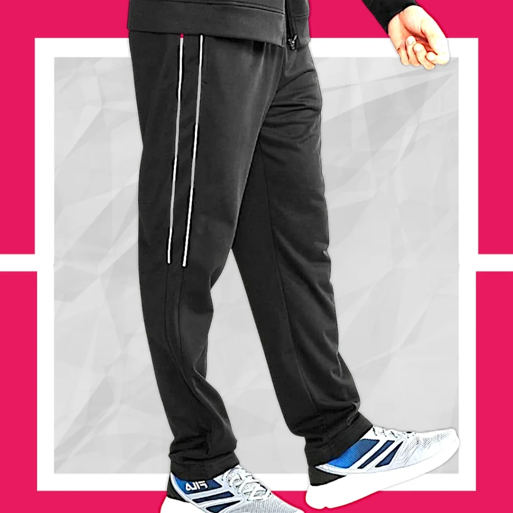 NWT XXL Mens Tricot Streetwear Straight Tapered Leg Joggers w Pockets